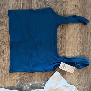Abercrombie blue corset top